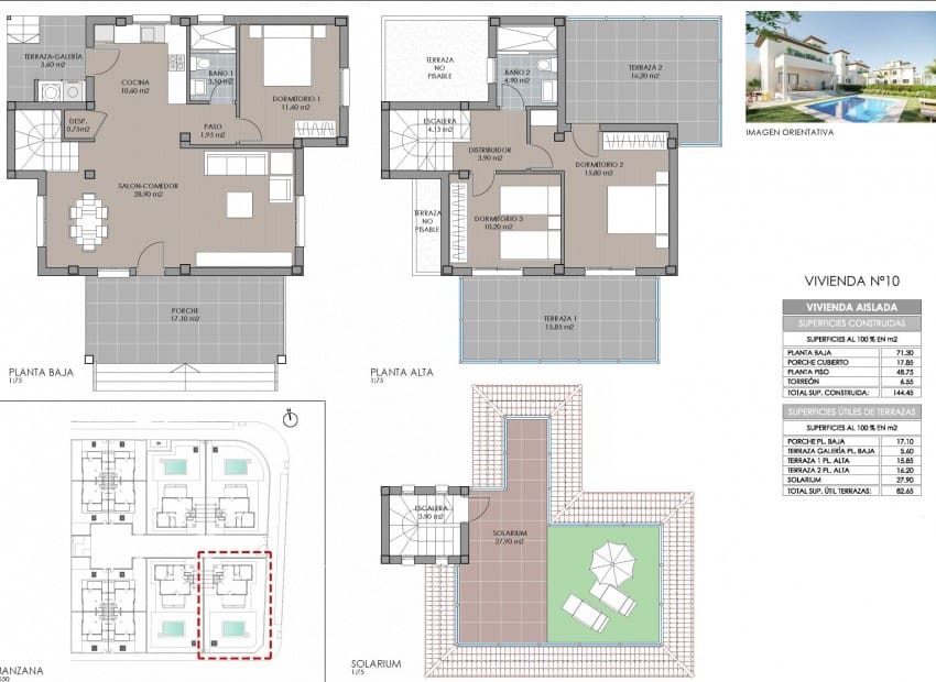 3 bedroom Villa for sale in San Fulgencio with pool - € 632,000 (Ref: 2733226)