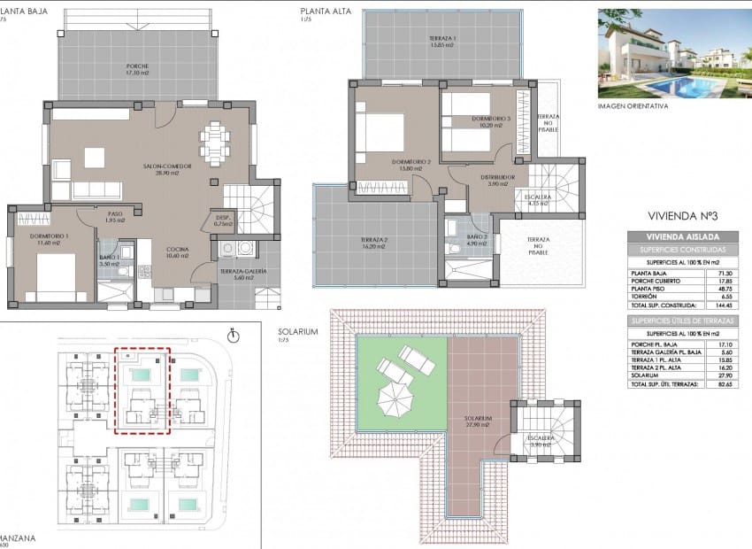 3 bedroom Villa for sale in San Fulgencio with pool - € 632,000 (Ref: 2733226)