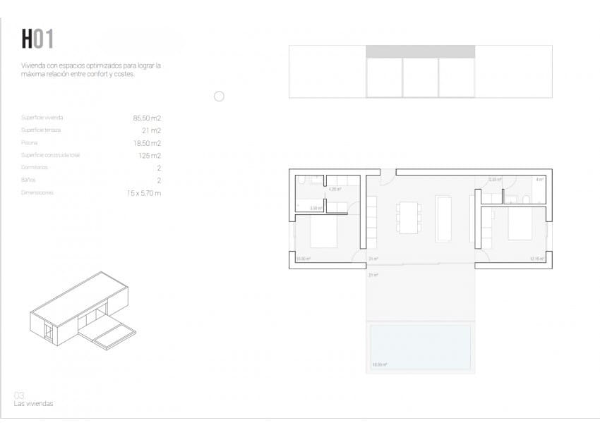 2 sovrum Villa till salu i Alfaz del Pi / L'Alfas del Pi med pool - 318 500 € (Ref: 8825778)
