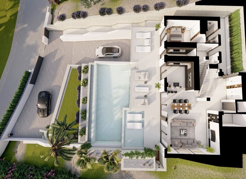 4 Zimmer Villa zu verkaufen in Altea mit Pool Garage - 1.900.000 € (Ref: 8825824)