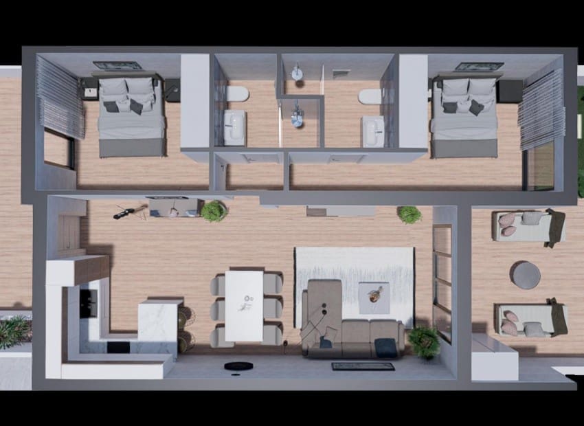 2 chambre Villa/Maison à vendre à Torrevieja avec piscine - 259 900 € (Ref: 8887500)