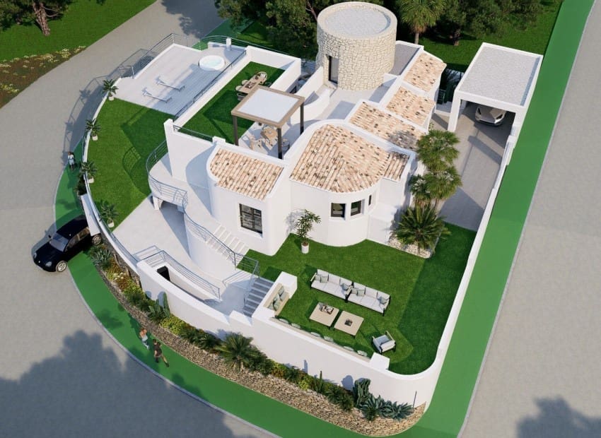 4 sovrum Villa till salu i Altea med pool garage - 2 190 000 € (Ref: 8956208)