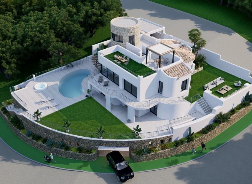 4 sovrum Villa till salu i Altea med pool garage - 2 190 000 € (Ref: 8956208)