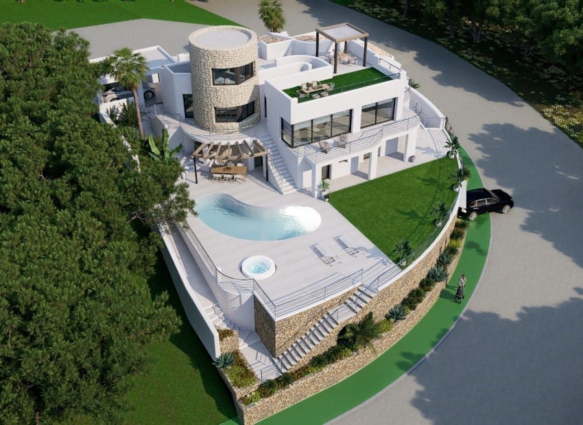 4 sovrum Villa till salu i Altea med pool garage - 2 190 000 € (Ref: 8956208)