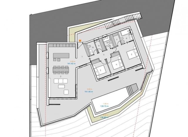 3 chambre Villa/Maison à vendre à Monte Solana, Pedreguer avec piscine - 755 000 € (Ref: 9072713)