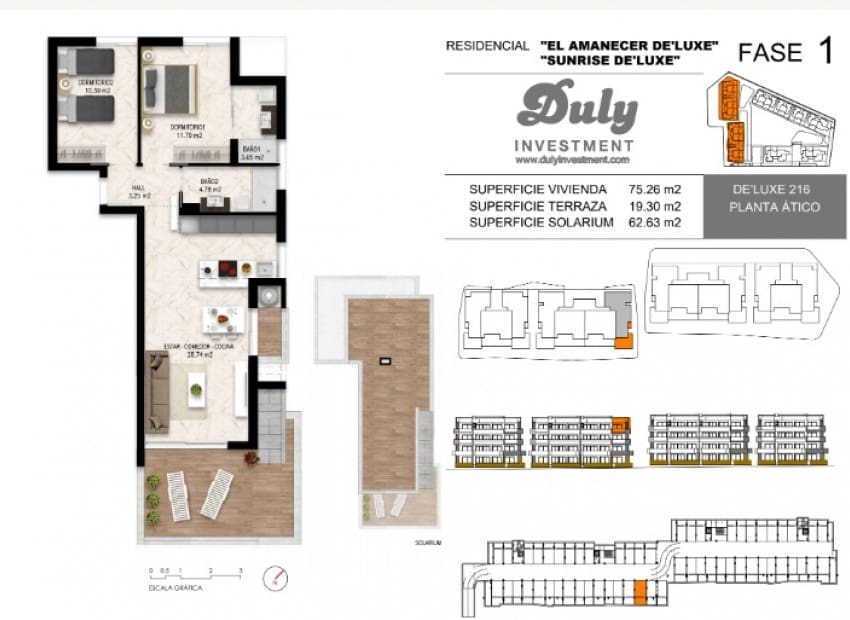 2 sypialnia Penthouse na sprzedaż w Playa Flamenca z basenem garażem - 595 000 € (Ref: 9956497)