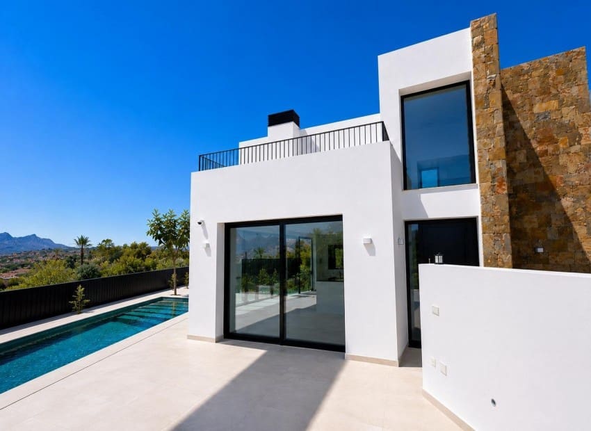 4 sovrum Semi-fristående Villa till salu i Alfaz del Pi / L'Alfas del Pi med pool garage - 850 000 € (Ref: 9979970)