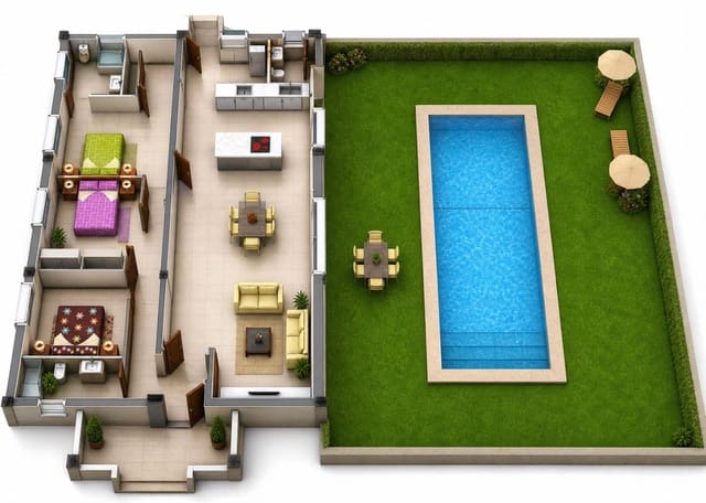3 slaapkamer Villa te koop in Purias, Lorca met zwembad - € 430.000 (Ref: 9673631)