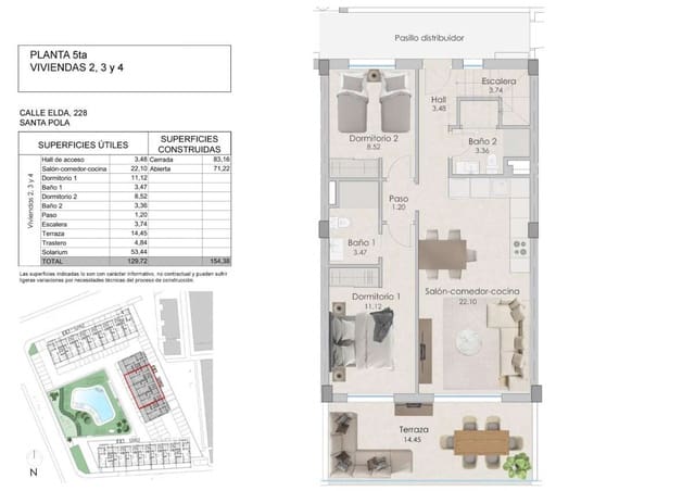 2 soverom Leilighet til salgs i Santa Pola - € 420 000 (Ref: 9283738)