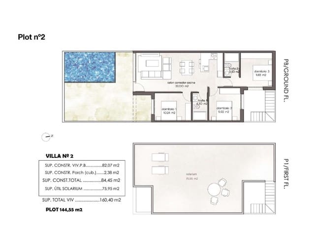 Casa de 3 habitaciones en Pilar de la Horadada en venta - 355.900 € (Ref: 9283920)