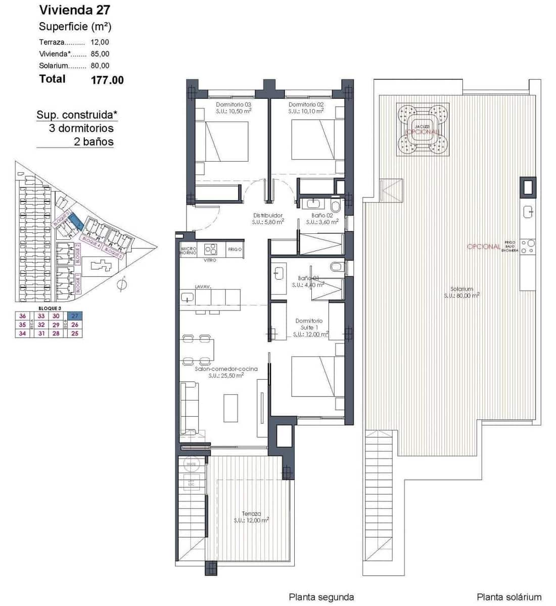 3 camera da letto Appartamento in vendita in Los Alcazares - 409.000 € (Rif: 9673614)