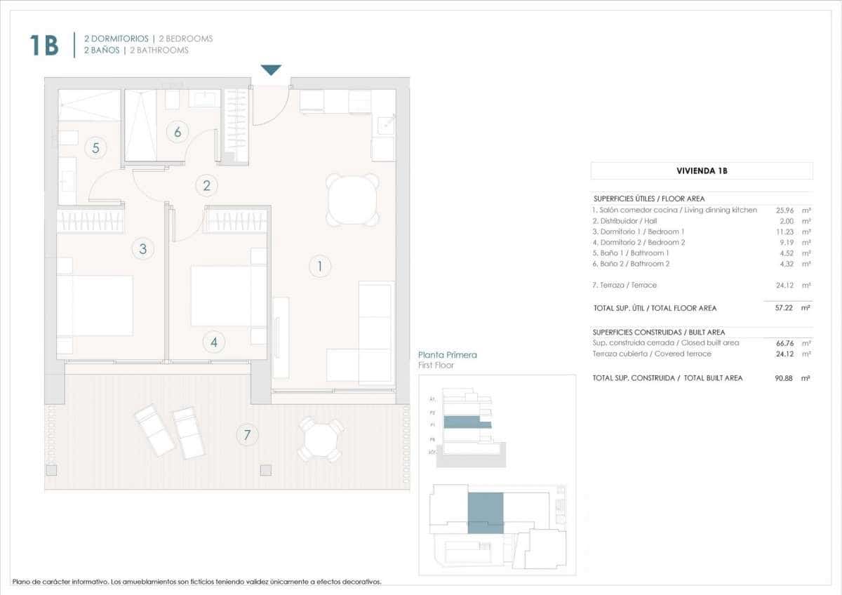 2 sovrum Lägenhet till salu i Benijofar - 285 000 € (Ref: 9832483)