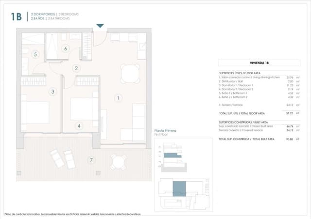 2 sovrum Lägenhet till salu i Benijófar - 285 000 € (Ref: 9832483)