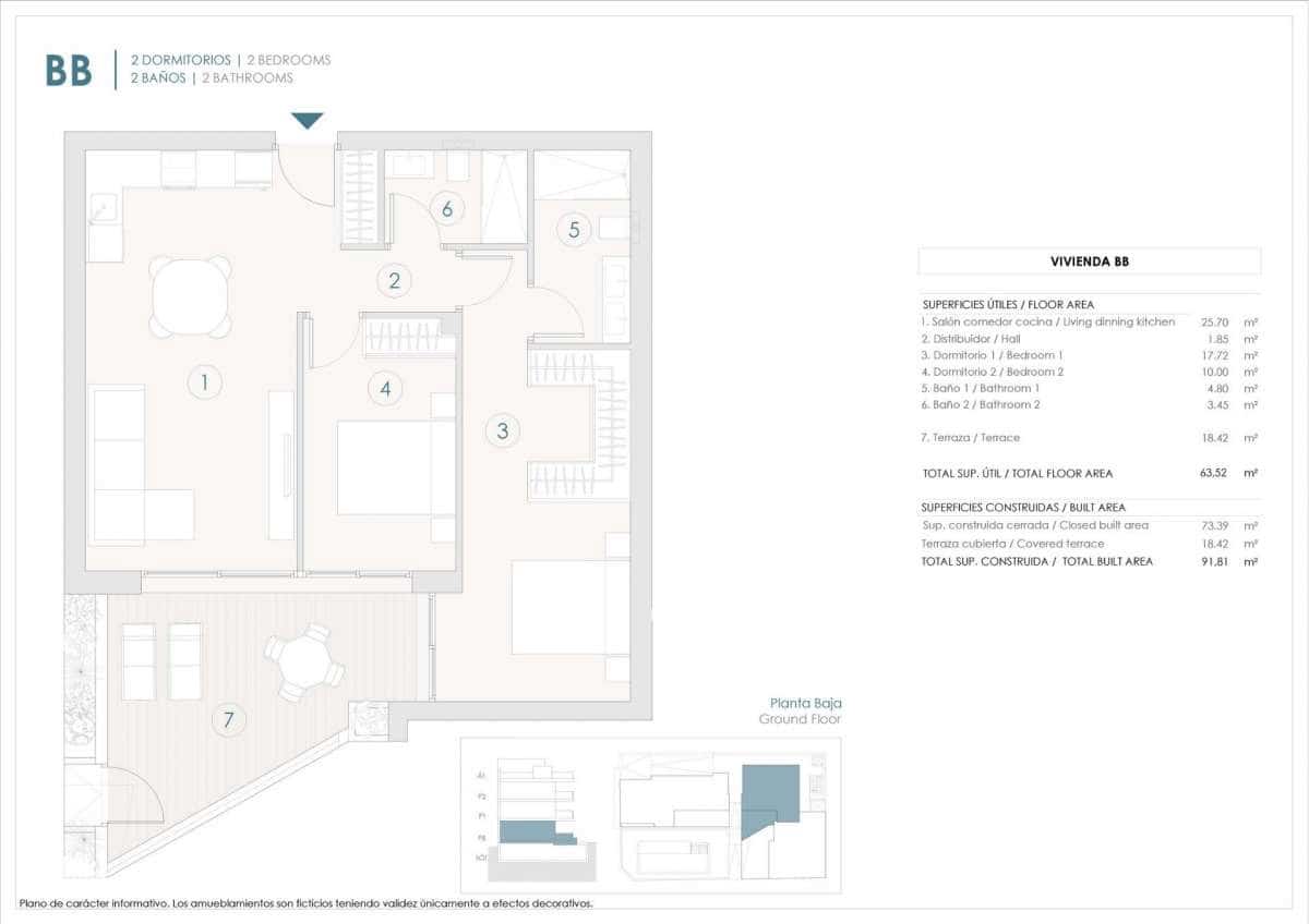 2 sypialnia Apartament na sprzedaż w Benijofar - 325 000 € (Ref: 9832486)