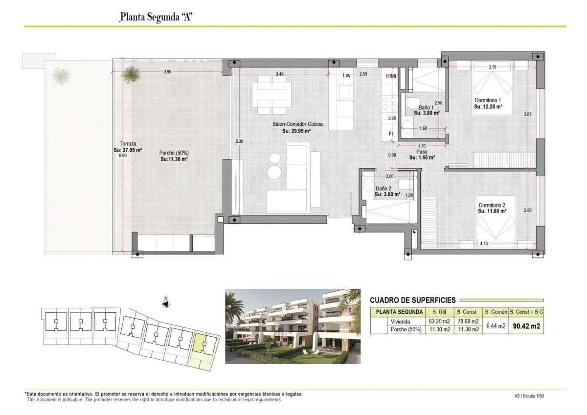 2 bedroom Apartment for sale in Condado de Alhama - € 208,425 (Ref: 9832502)