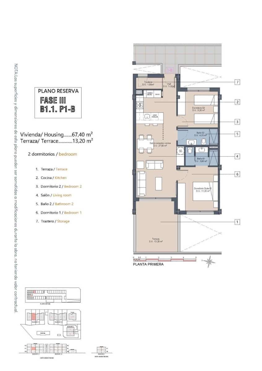2 sypialnia Apartament na sprzedaż w Los Alcazares - 279 900 € (Ref: 9832535)