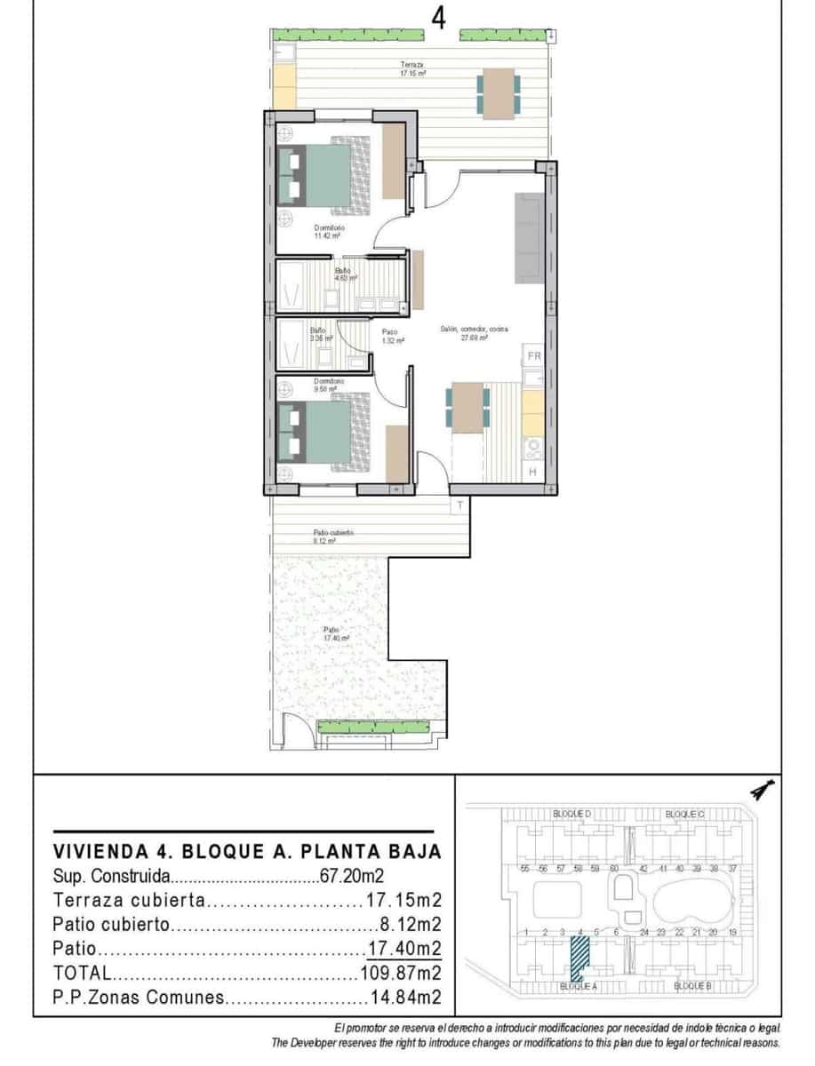 2 soverom Leilighet til salgs i San Cayetano - € 249 900 (Ref: 9832562)
