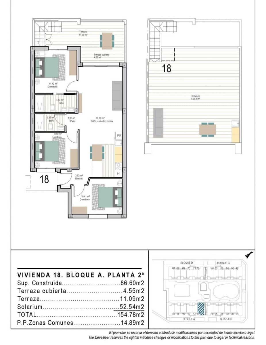 3 chambre Appartement à vendre à San Cayetano - 296 900 € (Ref: 9832566)