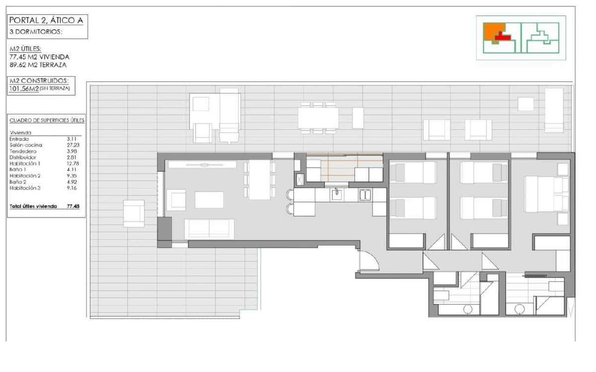 3 sovrum Lägenhet till salu i Javea / Xabia med pool garage - 650 000 € (Ref: 9832586)