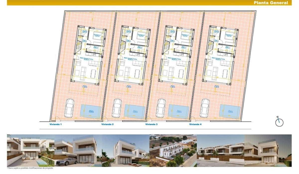 3 quarto Moradia para venda em Pilar de la Horadada com piscina garagem - 550 000 € (Ref: 9832610)