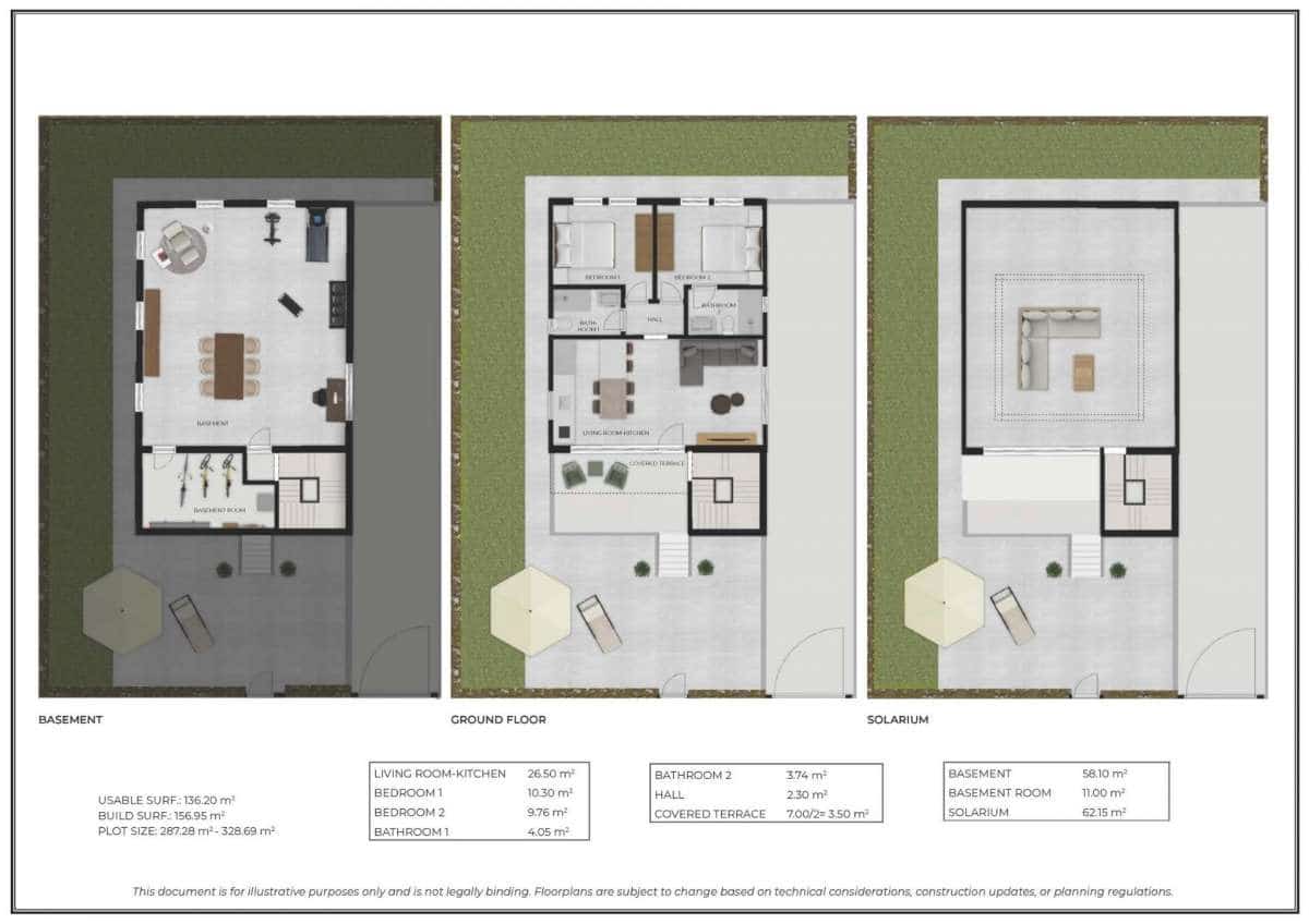 2 bedroom Villa for sale in Camposol - € 289,000 (Ref: 9832611)