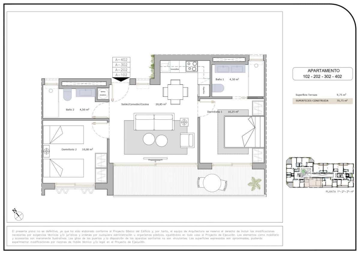 2 camera da letto Appartamento in vendita in Lo Pagan con piscina garage - 231.900 € (Rif: 9832632)