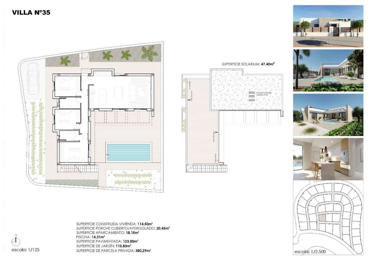 Chalet de 3 habitaciones en Hacienda del Alamo en venta con piscina - 374.900 € (Ref: 9832636)