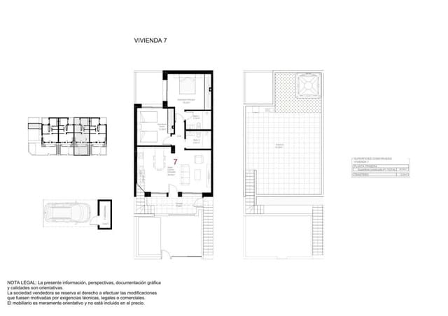 2 slaapkamer Bungalow te koop in San Pedro del Pinatar met zwembad garage - € 319.900 (Ref: 9832687)
