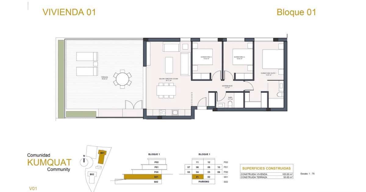 Apartamento de 3 habitaciones en Orihuela en venta - 535.000 € (Ref: 9834407)