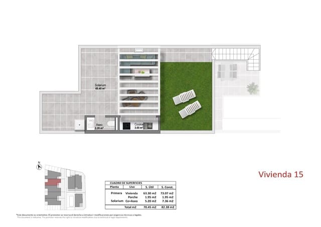 2 soverom Hus til salgs i Pilar de la Horadada ciudad, Pilar de la Horadada med svømmebasseng garasje - € 314 900 (Ref: 10000552)