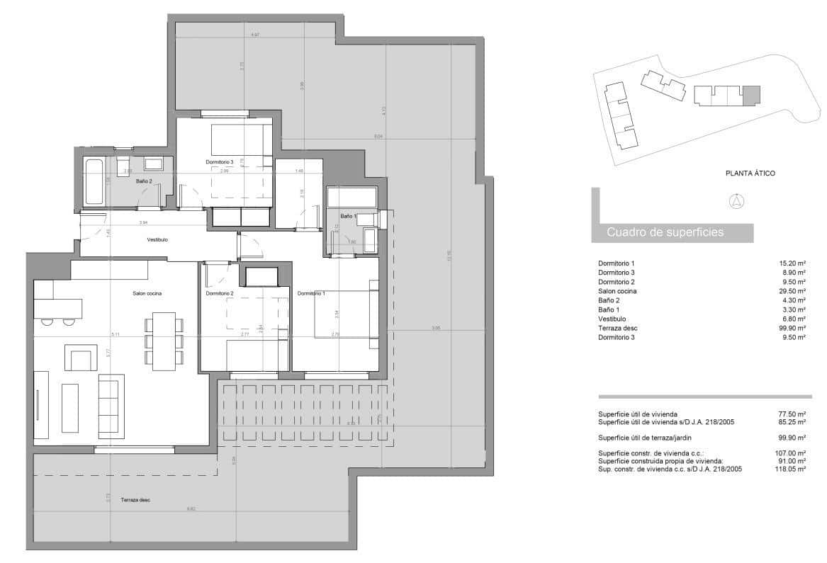 3 bedroom Penthouse for sale in Mijas with pool garage - € 749,400 (Ref: 10022806)