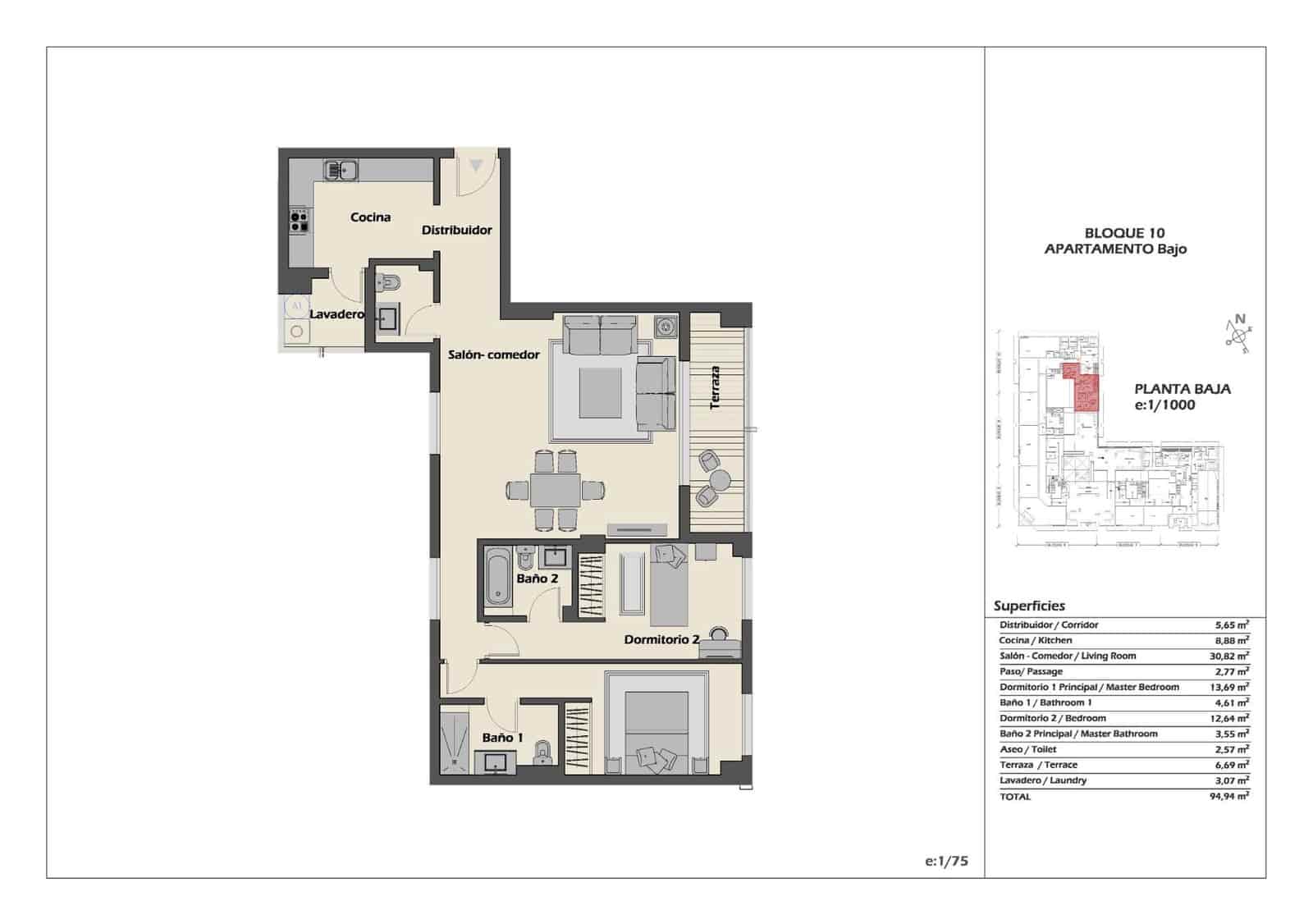 2 quarto Apartamento para venda em Marbella com piscina - 410 000 € (Ref: 10057461)