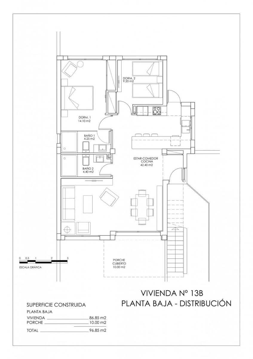 2 soveværelse Bungalow til salg i San Miguel de Salinas med swimmingpool garage - € 339.000 (Ref: 10057486)