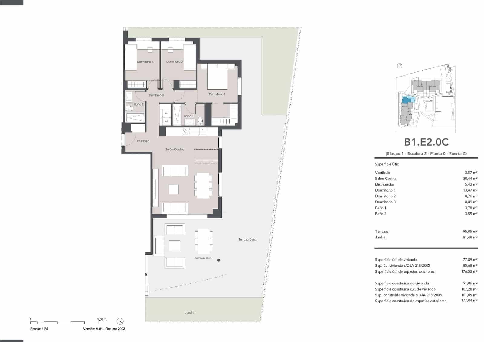 3 sovrum Lägenhet till salu i Estepona med pool garage - 550 000 € (Ref: 10057507)