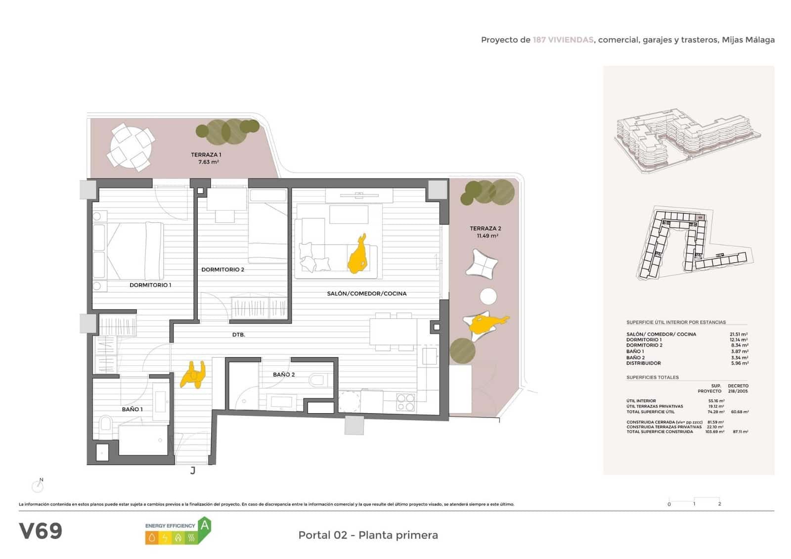 2 bedroom Apartment for sale in Mijas with pool - € 407,925 (Ref: 10062010)