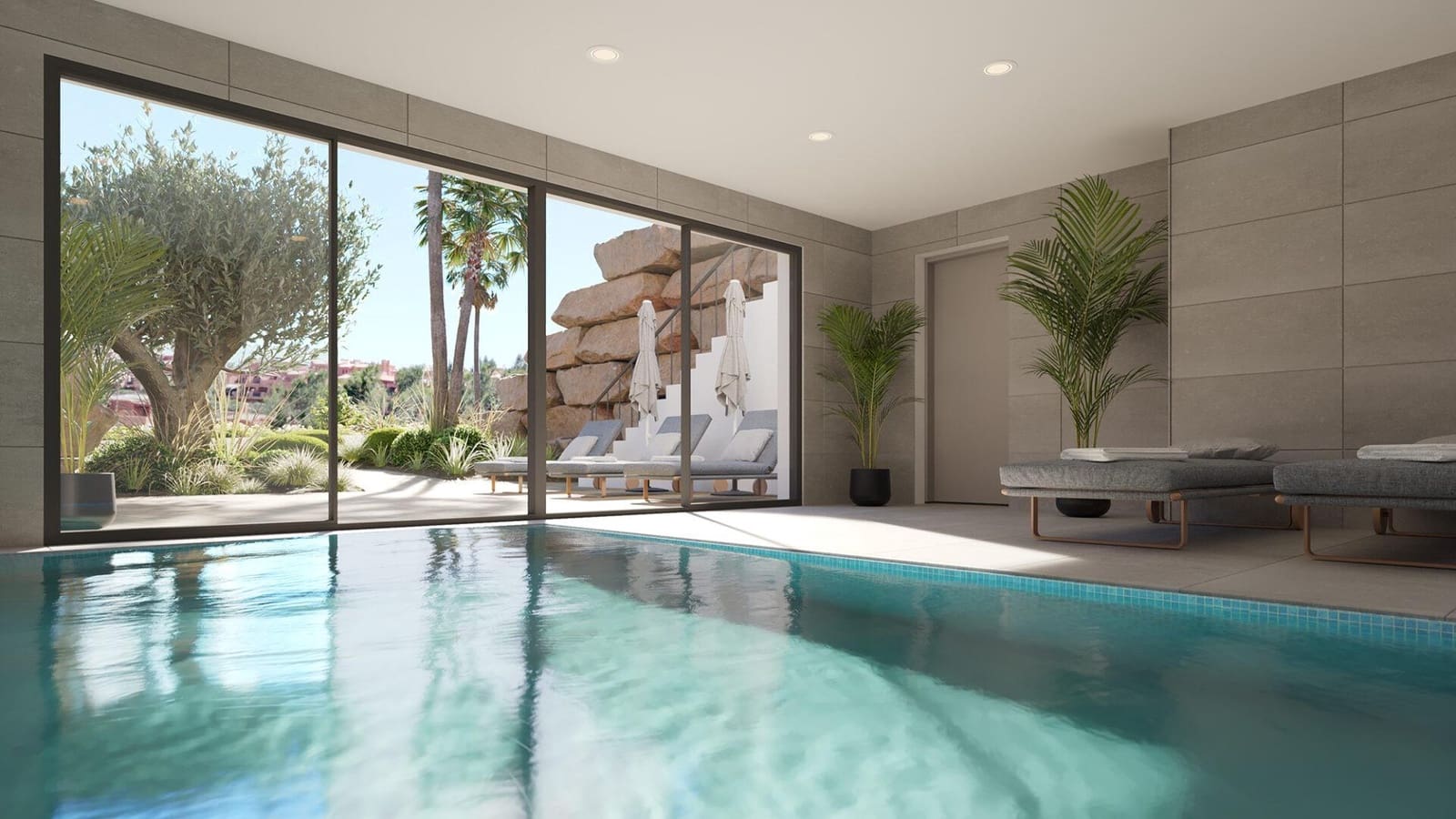 2 Zimmer Penthouse zu verkaufen in Buenas Noches mit Pool Garage - 405.000 € (Ref: 10062015)