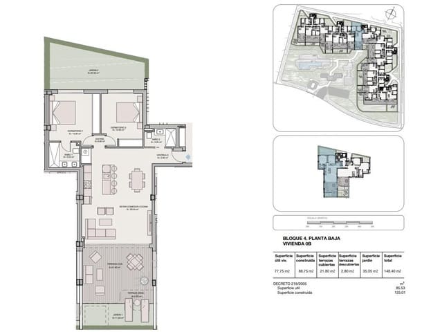 Apartamento de 2 habitaciones en El Padrón, Estepona en venta con piscina garaje - 502.000 € (Ref: 10112402)