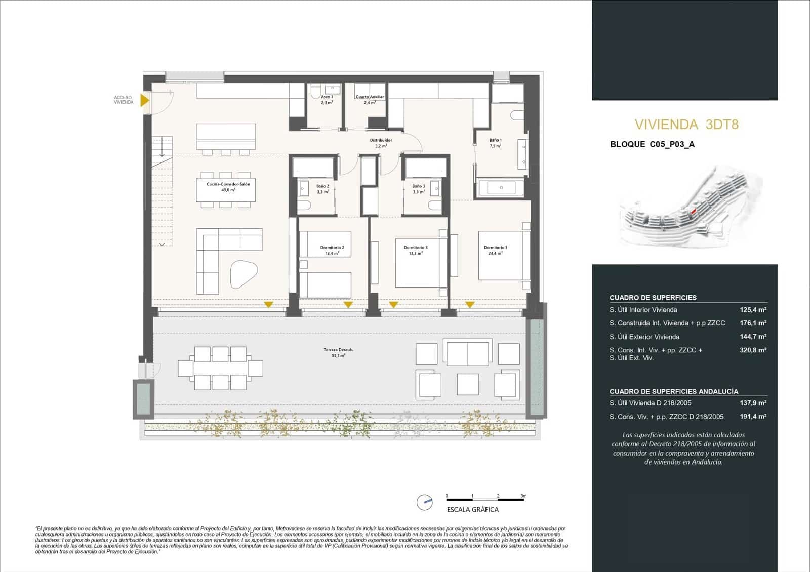 3 soverom Penthouse til salgs i La Quinta med svømmebasseng garasje - € 2 300 000 (Ref: 10112407)