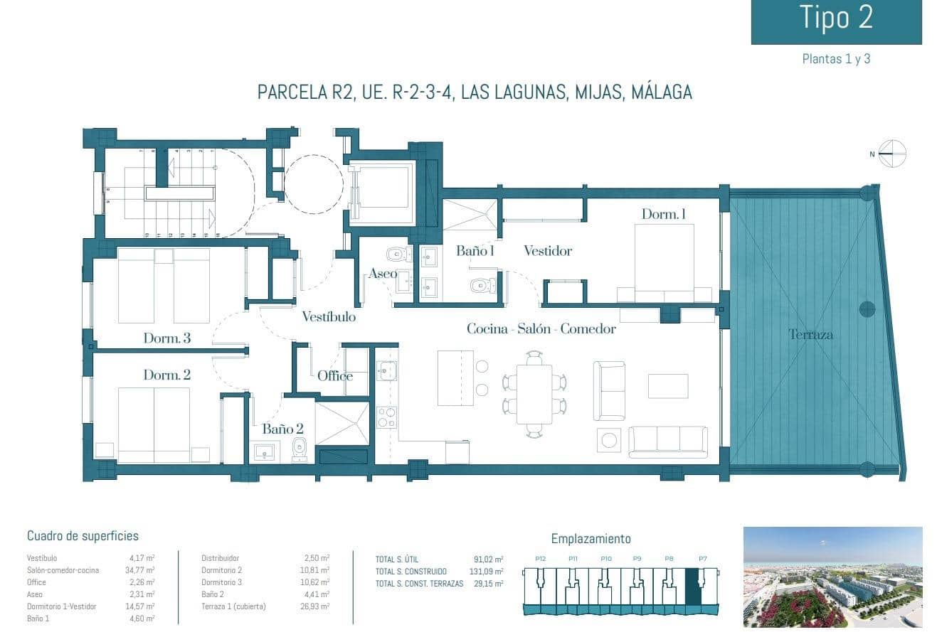 3 slaapkamer Appartement te koop in Las Lagunas de Mijas met zwembad garage - € 501.900 (Ref: 10112414)