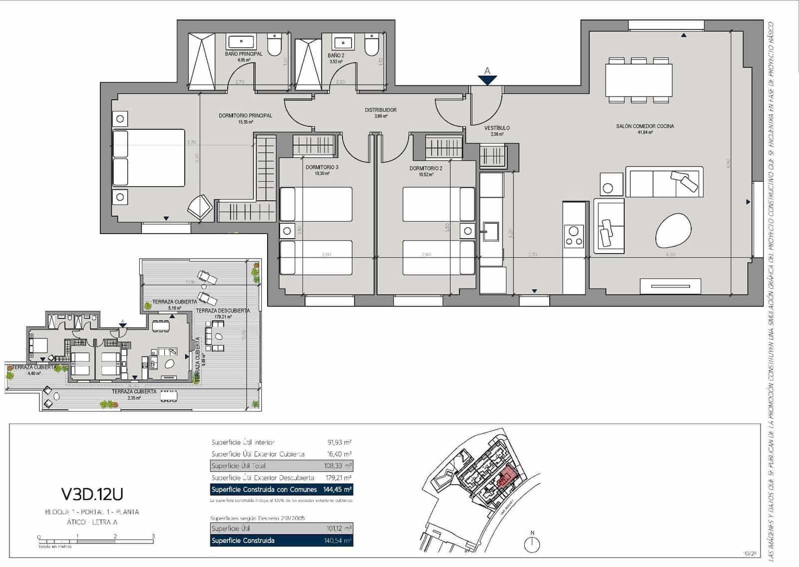 3 soveværelse Penthouse til salg i Manilva med swimmingpool garage - € 622.000 (Ref: 10112465)