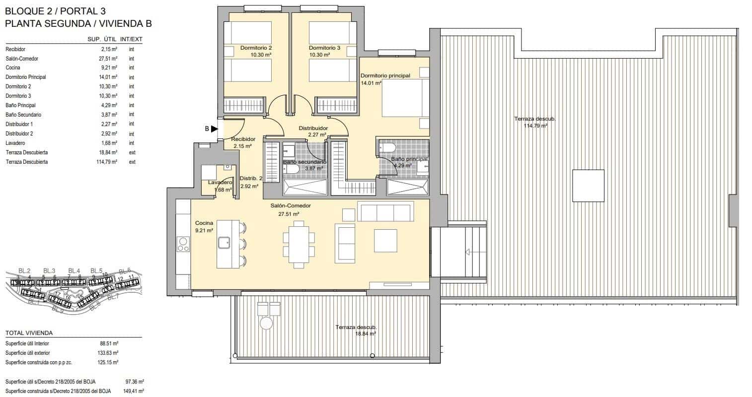 3 slaapkamer Penthouse te koop in Casares met zwembad garage - € 535.000 (Ref: 10112476)