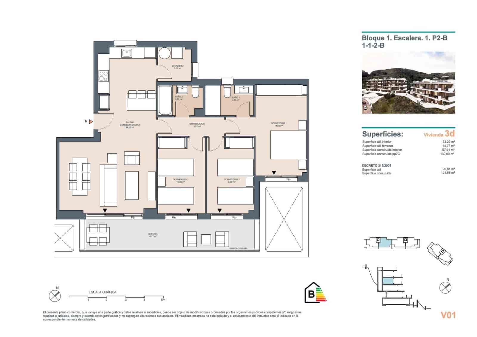 Apartamento de 3 habitaciones en Rincón de la Victoria en venta con piscina garaje - 505.000 € (Ref: 10112496)