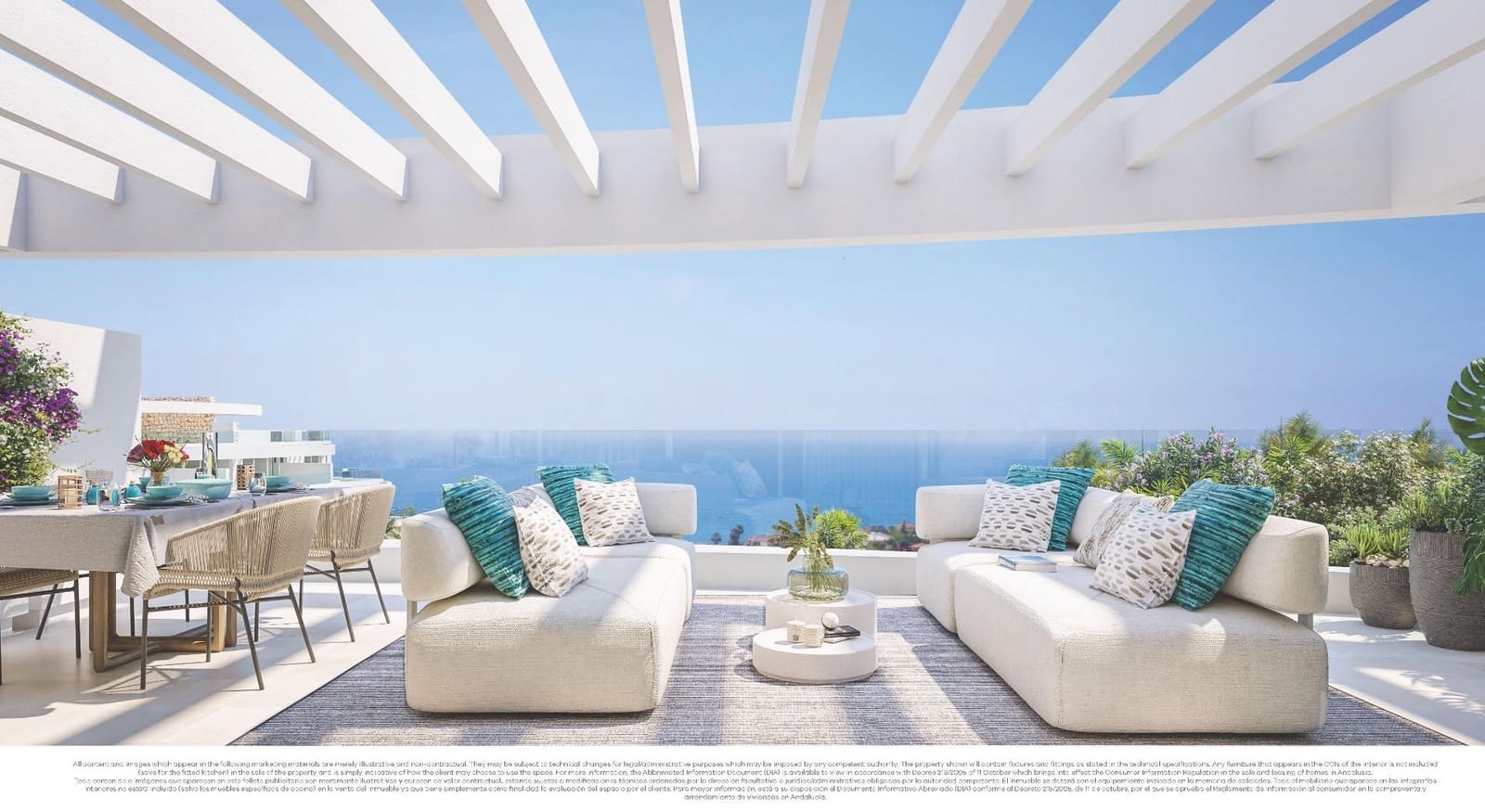 3 quarto Penthouse para venda em La Cala de Mijas com piscina garagem - 1 300 000 € (Ref: 10112500)