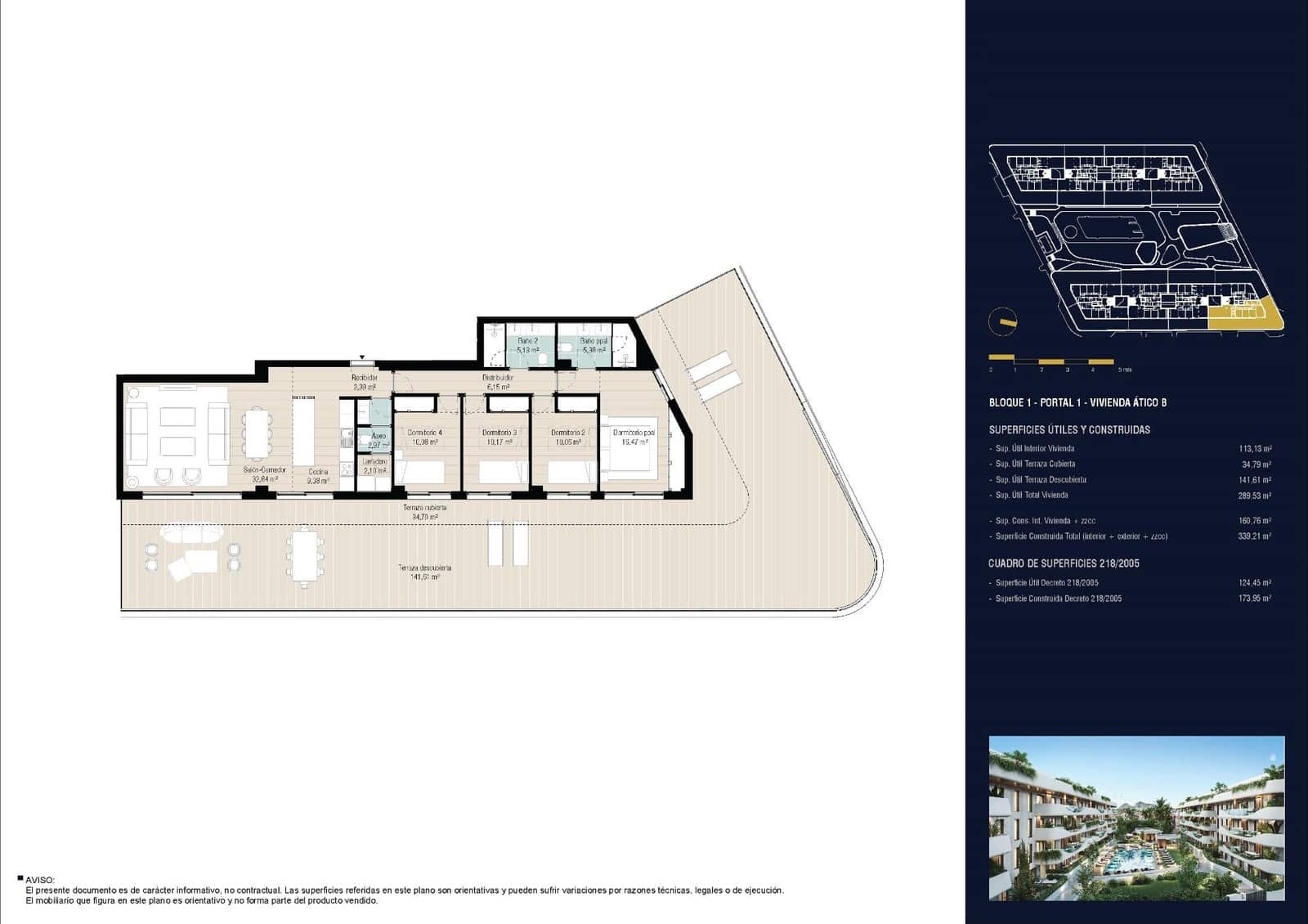 4 sypialnia Penthouse na sprzedaż w Marbella z basenem garażem - 1 545 000 € (Ref: 10112535)