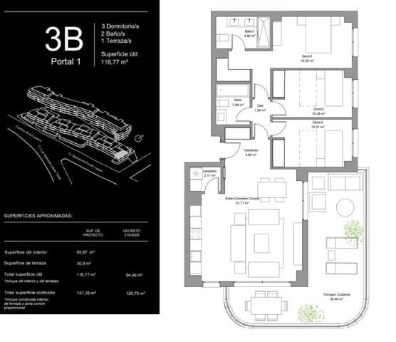 3 slaapkamer Appartement te koop in Torremolinos met zwembad garage - € 787.000 (Ref: 10112569)