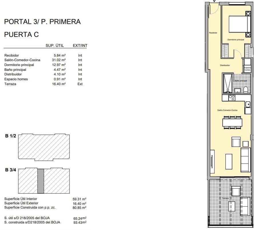 1 soverom Leilighet til salgs i Estepona med svømmebasseng garasje - € 440 000 (Ref: 10112587)