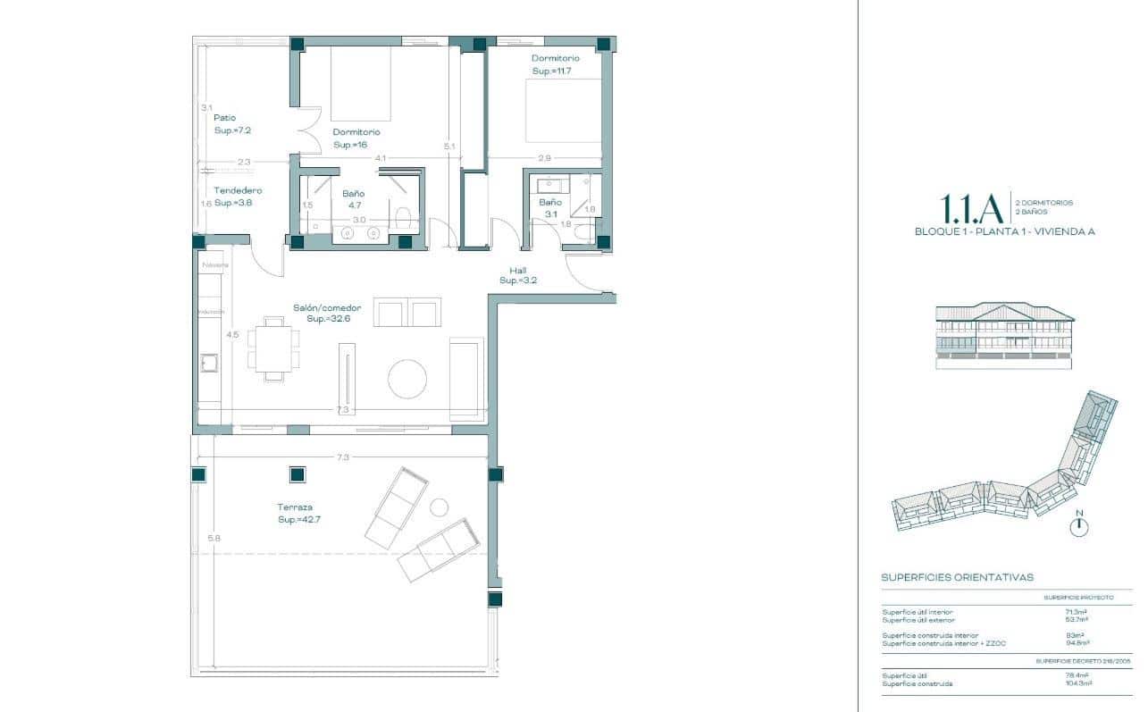 2 soverom Leilighet til salgs i Benalmadena med svømmebasseng garasje - € 465 000 (Ref: 10112610)