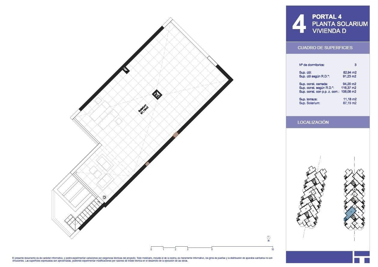 3 quarto Penthouse para venda em El Morche com piscina garagem - 462 000 € (Ref: 10112618)