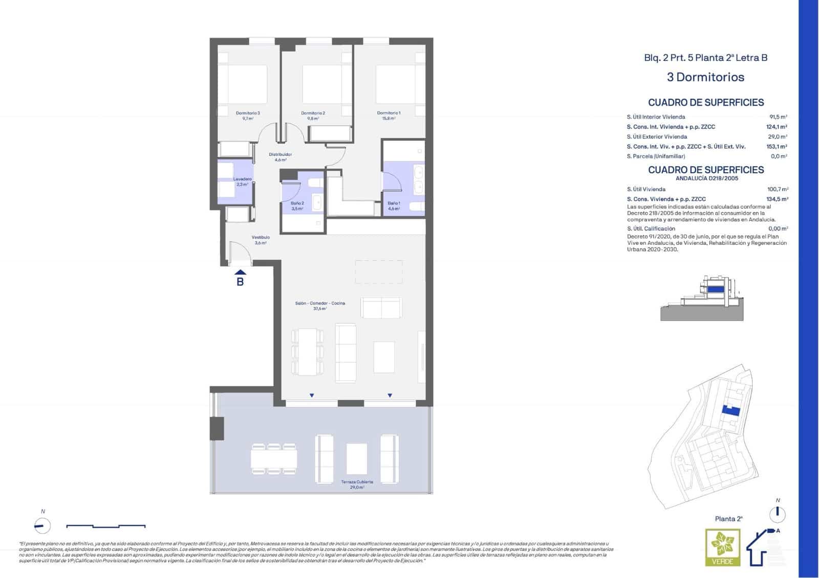 3 quarto Apartamento para venda em Cancelada com piscina garagem - 487 500 € (Ref: 10112645)