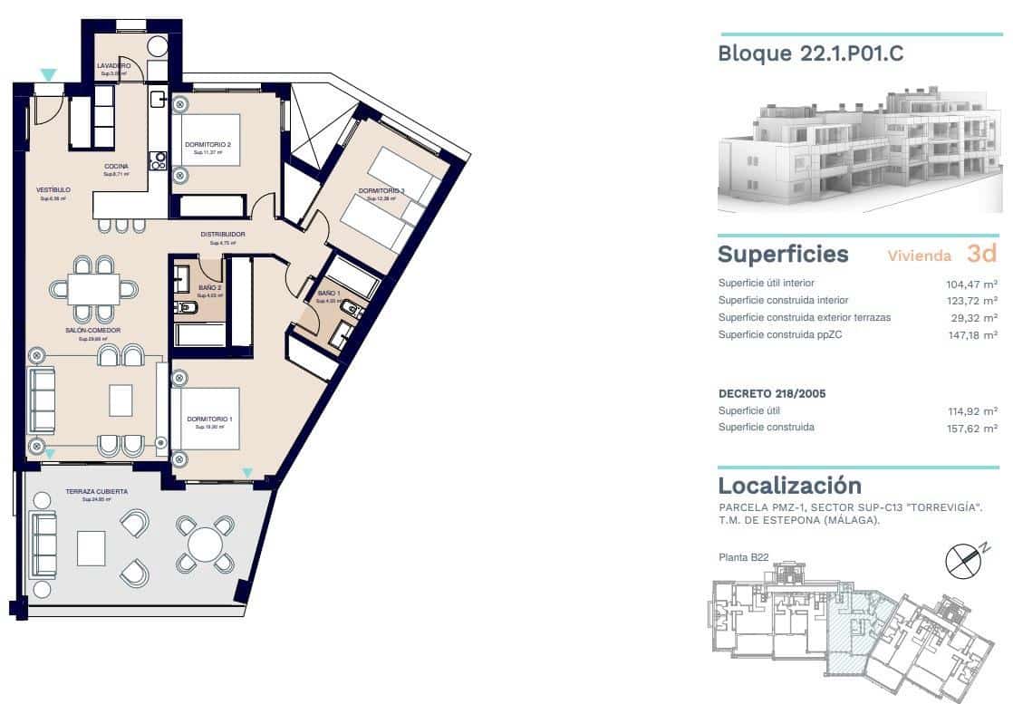 Apartamento de 3 habitaciones en New Golden Mile en venta con piscina garaje - 510.000 € (Ref: 10112680)